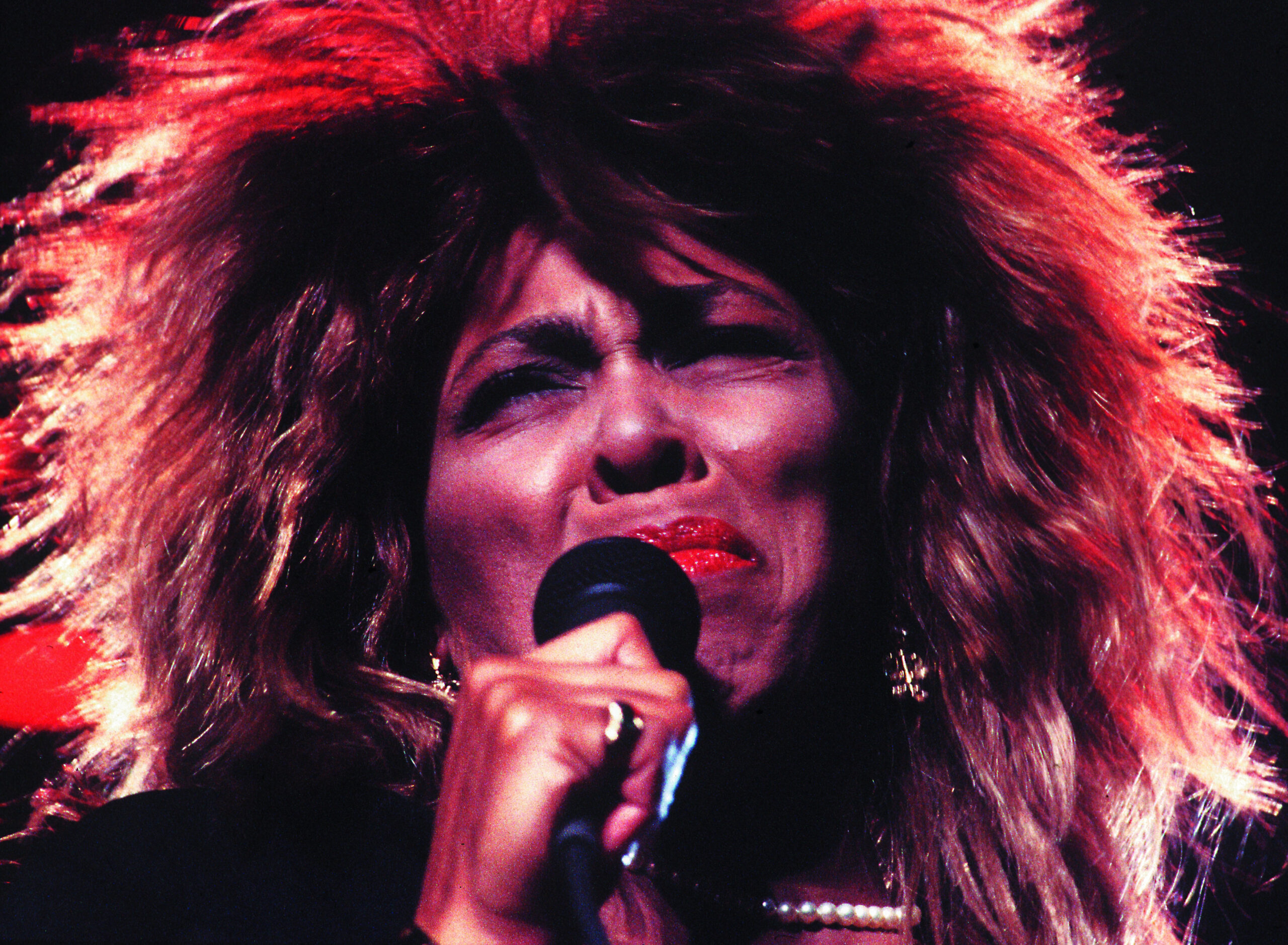 Close up of the singer Tina Turner